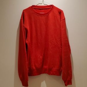 CRISPY RED SWEATSHIRT YA'LL!!! MENS M